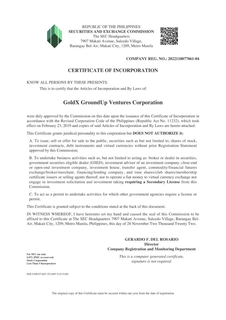 Certificate of Incorporation 2022110077061-04